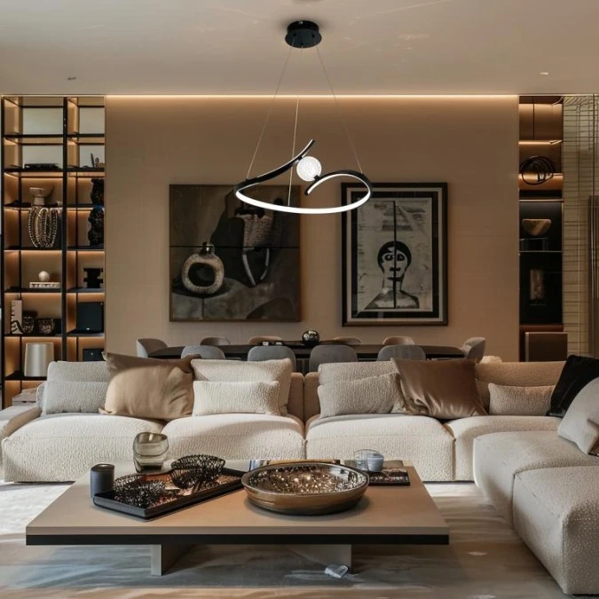 Lampa wisząca PERLA BLACK 34W LED ML1177 Milagro - obrazek 3