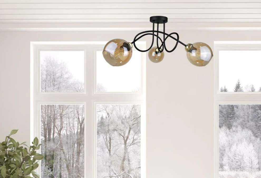 Lampa sufitowa nowoczesna 3xE27 VENUS GOLD - obrazek 2