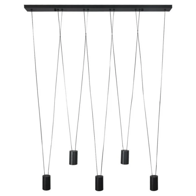 Lampa wisząca Toledo 5xGU10 czarna LP‑432/5P BK Light Prestige - obrazek 1