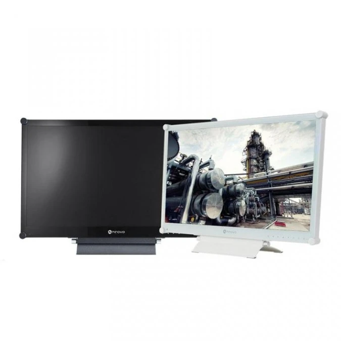 Monitor LED 24” Full HD w metalowej obudowie, z hartowanym szkłem optycznym, do pracy 24/7 CCTV RX‑24G - obrazek 1