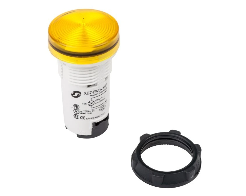 Lampka sygnalizacyjna 22mm żółta 230V AC XB7EV05MP - obrazek 1