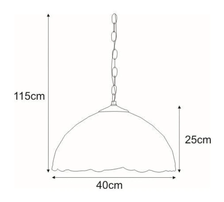 Lampa wisząca witrażowa PAPI, klosz połączenie metalu i kolorowego szkła K‑P162166 Kaja Lighting - obrazek 2