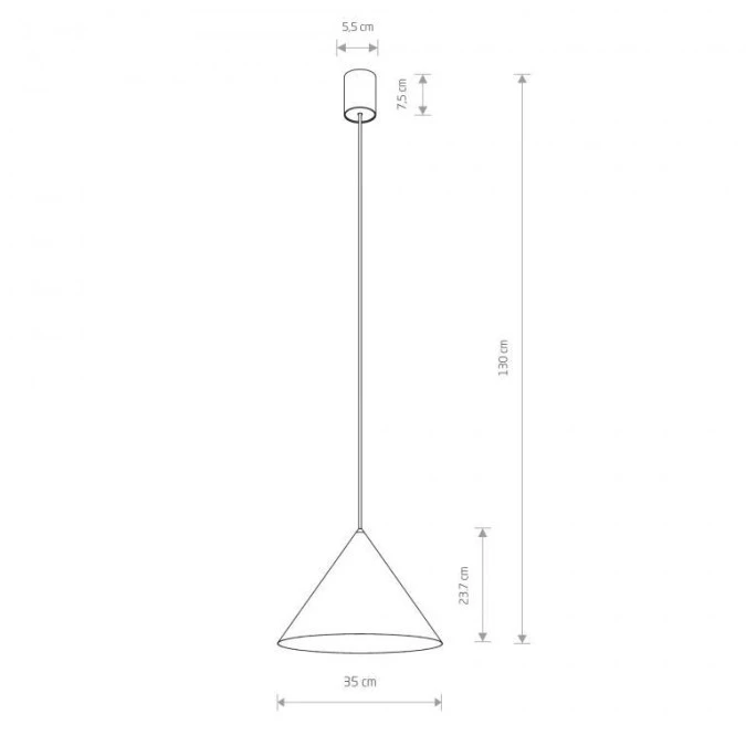 Lampa wisząca ZENITH M terracotta IP20 11486 Nowodvorski - obrazek 2