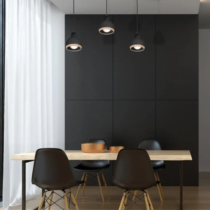 Lampa wisząca OVAL BLACK 3xE27 MLP7046 Milagro - obrazek 3