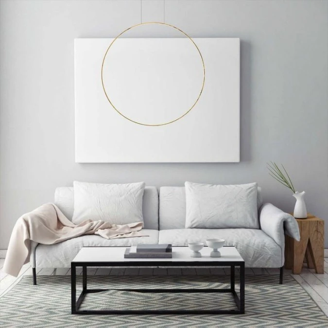 Lampa wisząca Mirror wisząca duża złota CCT LP‑999/1P L GD CCT Light Prestige - obrazek 3