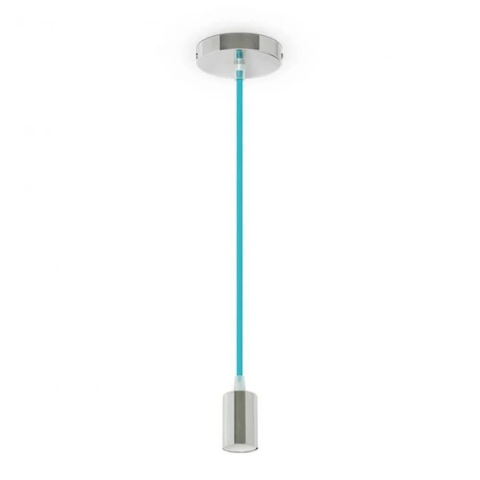 Lampa Wisząca VT‑7338 E27 Max. 60W Jasny Niebieski 3787 - obrazek 1