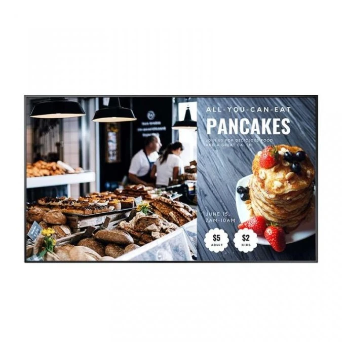 Monitor LED 65” 4K UHD Digital Signage do pracy 24/7 z wbudowanym Androidem i systemem CMS w chmurze NSD‑6501Q - obrazek 1