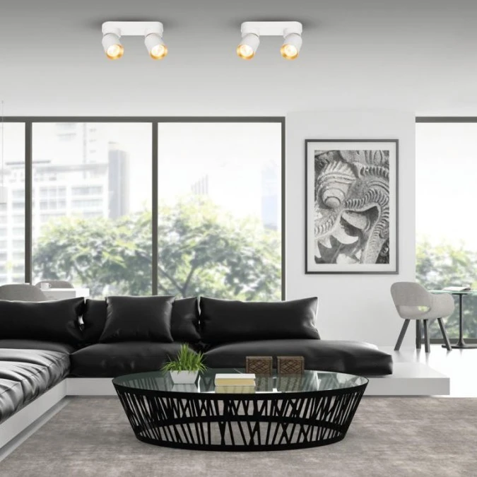 Lampa sufitowa Andy 2xGU10 Biały + Złoty ML9934 Milagro - obrazek 3