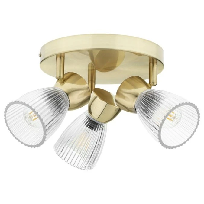 Lampa sufitowa BEST GOLD 3xE14 (round) ML9977 Milagro - obrazek 1