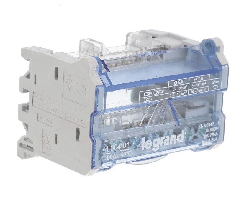 Modułowy blok rozdzielczy 2P 1,5‑18mm2 4M 100A 6 zacisków 400401 - obrazek 1