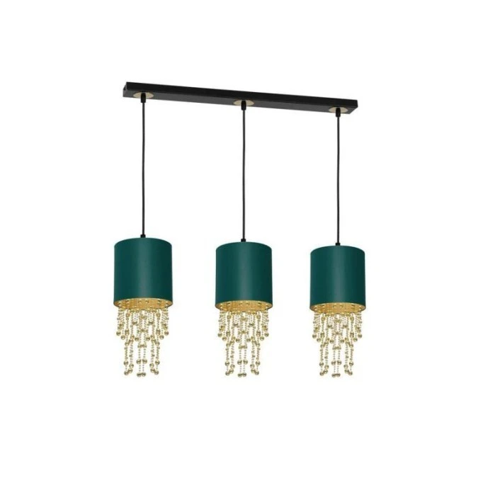 Lampa wisząca ALMERIA GREEN/GOLD 3xE27 MLP64500 Milagro - obrazek 2