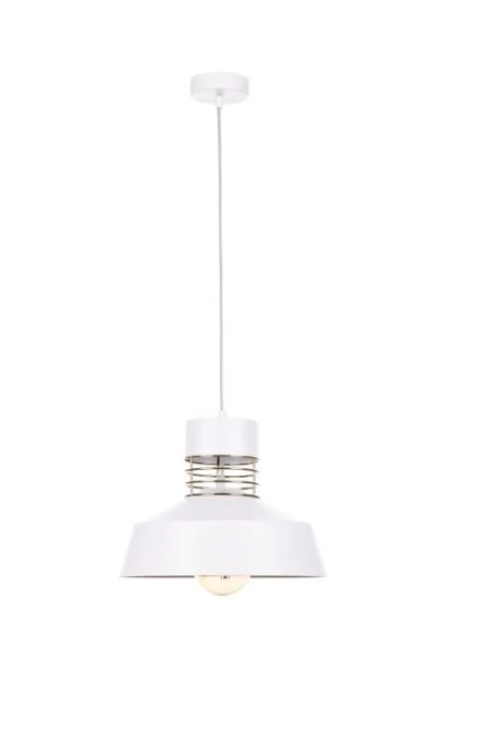 Lampa wisząca nowoczesna 1xE27 TITANIUM GOLD/WHITE - obrazek 1