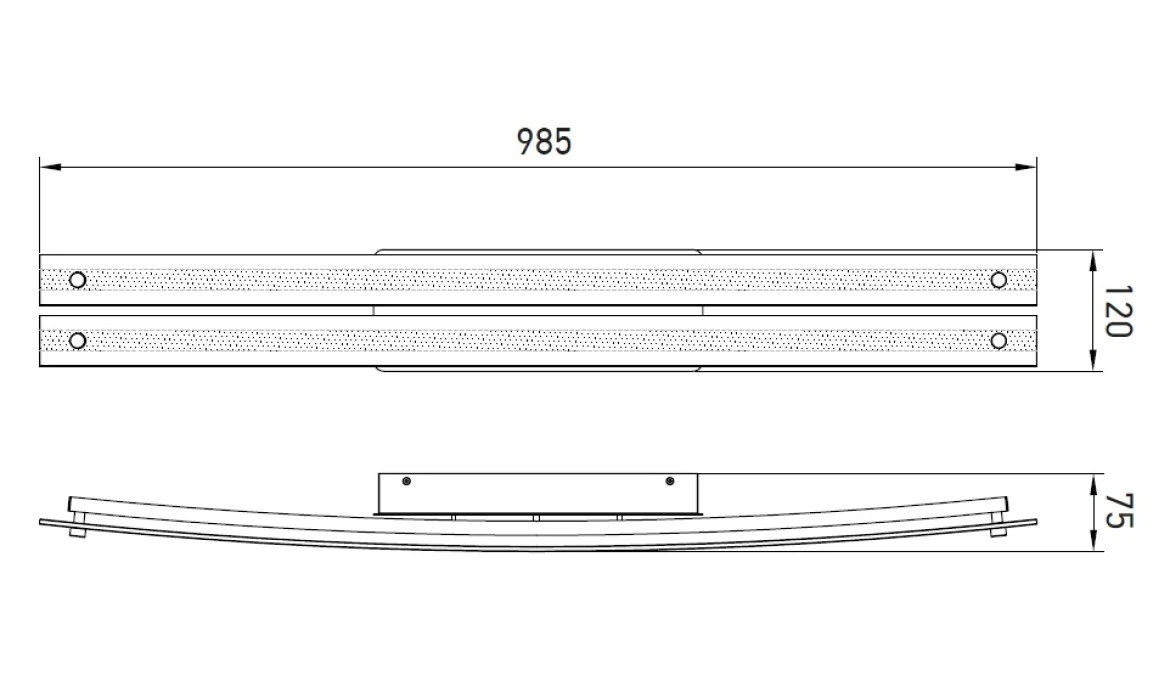 Lampa Sufitowa VT‑7038 36W 4000K DESIGNER BEND 3899 - obrazek 2