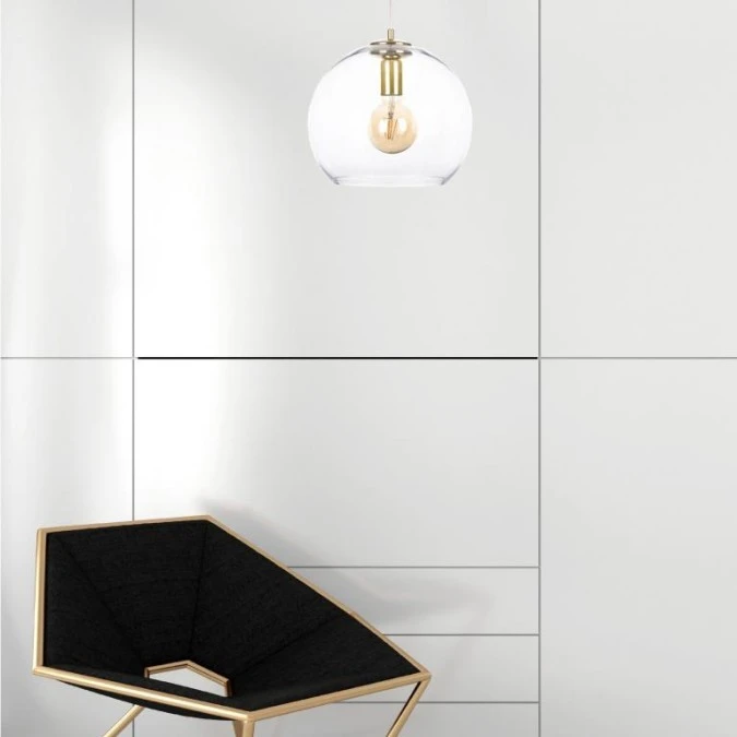 Lampa wisząca nowoczesna 1xE27 NOE GOLD - obrazek 2