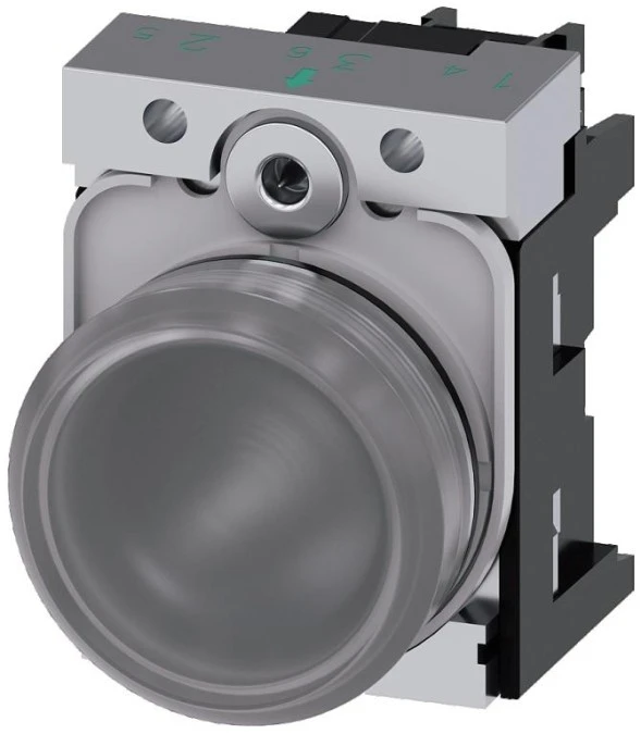Lampka sygnalizacyjna kompletna 22mm bezbarwna LED 24V AC‑DC metal przył śrubowe SIRIUS ACT 3SU1152‑6AA70‑1AA0 - obrazek 1