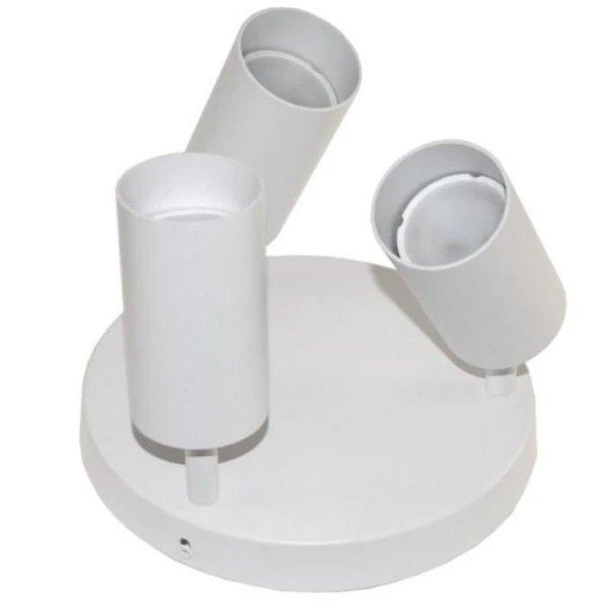 Lampa spotlight Fargo 3xGU10 biała okrągła - obrazek 1