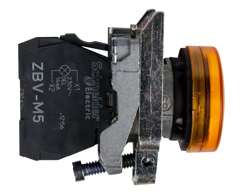 Lampka sygnalizacyjna 22mm żółta 230‑240V AC LED XB4BVM5 - obrazek 3