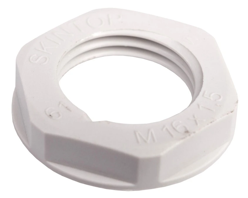 Nakrętka poliamidowa M16 SKINTOP GMP‑GL‑M 16×1,5 jasnoszara 53119013