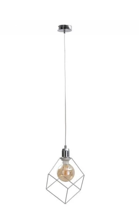 Lampa wisząca loftowa 1xE27 RUBEN SILVER - obrazek 1