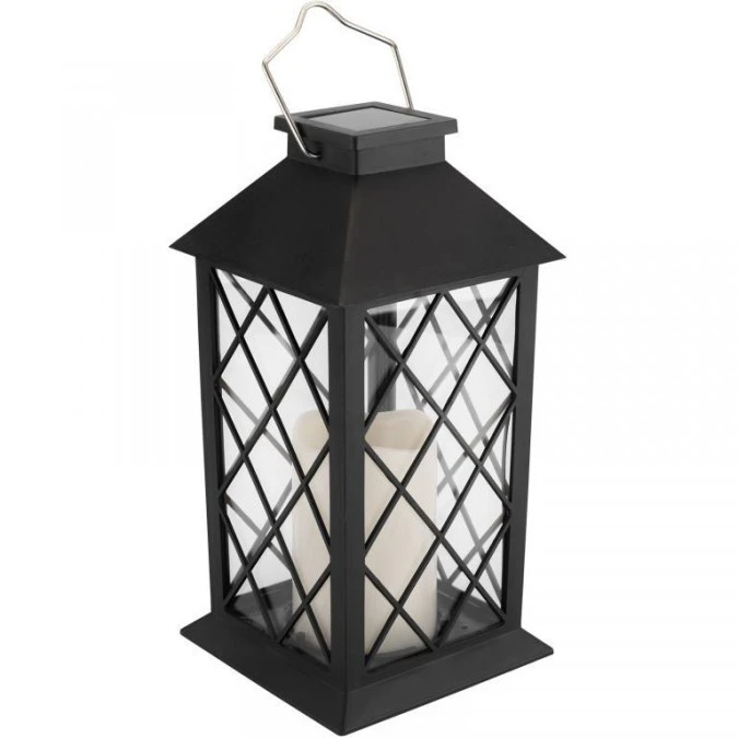 Lampa Solarna Ogrodowa LED Stojąca LIRIO 2 IP44 Wisząca Czarna Latarenka LUMILED - obrazek 3