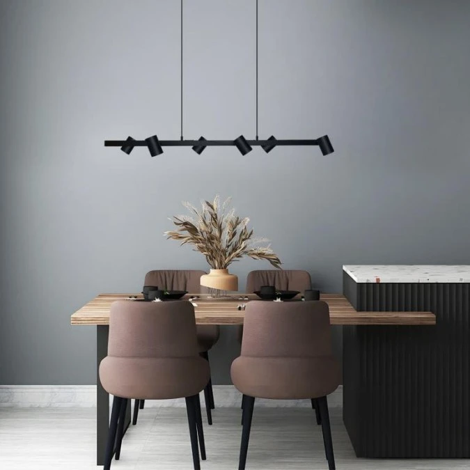 Lampa wisząca SNOW 6 linia czarna LP‑731/6L BK Light Prestige - obrazek 3