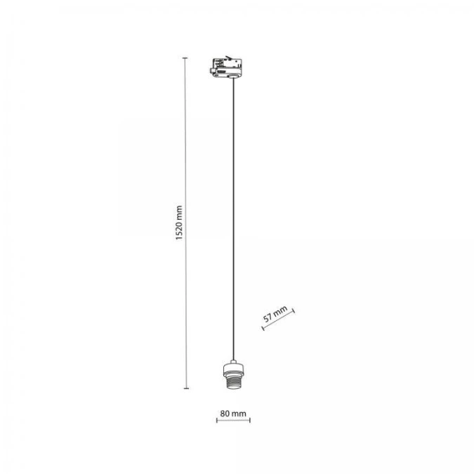 Lampa wisząca na szynę TRACER 3 obwodowy Biały 6761 TK Lighting - obrazek 3