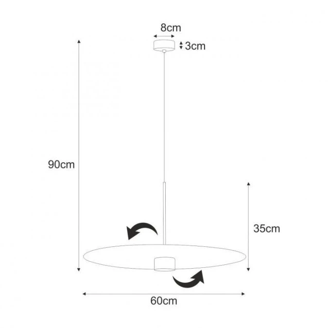 Lampa wisząca K‑5458 z serii BURGAS Kaja Lighting - obrazek 3