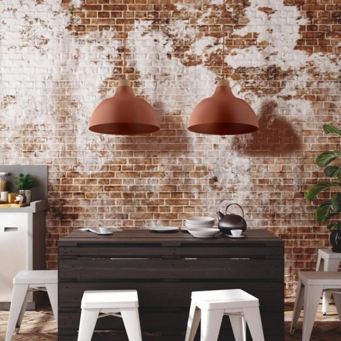 Lampa wisząca CAP BRICK w modnym ceglanym kolorze, wymienne źródło światła E27 6927 TK Lighting - obrazek 2