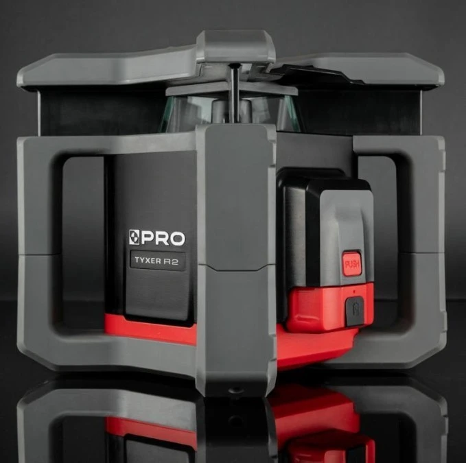 Laserowy Niwelator Rotacyjny TYXER R2 Digital‑mm (czerwona wiązka, detektor mm) - obrazek 2