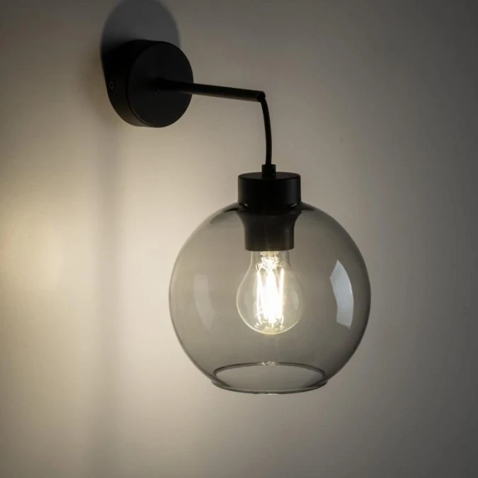 Lampa ścienna z grafitowym szkłem CUBUS GRAPHITE na E27 10243 TK Lighting - obrazek 2