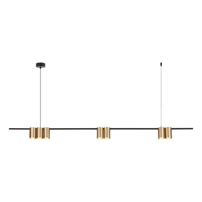 Lampa wisząca (listwa) GENESIS BLACK GOLD 7xGU10 ML0372 Milagro - obrazek 1