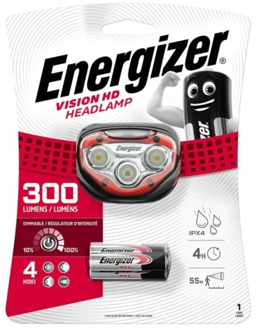 Latarka czołowa, czołówka Energizer Vision Headlight HD 300 lumenów - obrazek 1