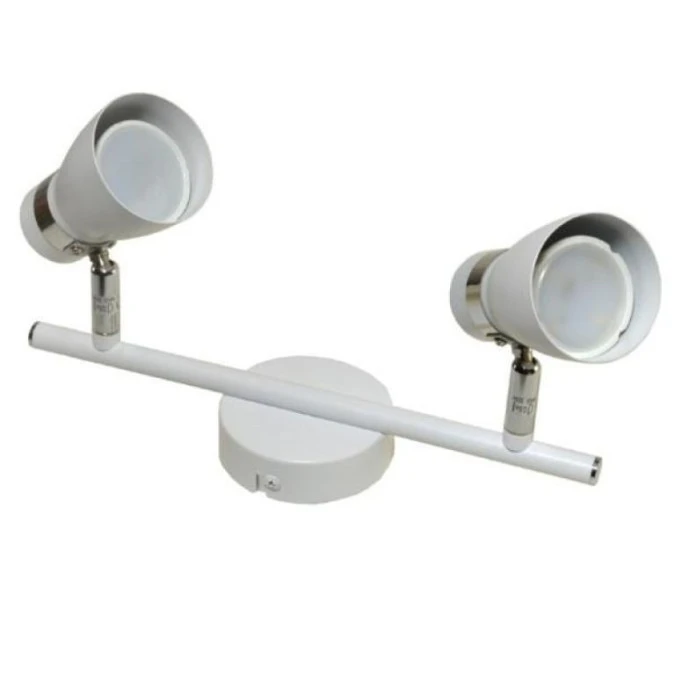 Lampa spotlight Dez 2xGU10 biała - obrazek 1