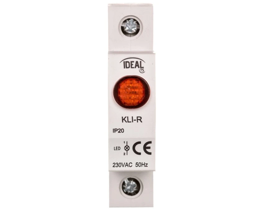 Lampka modułowa 1‑fazowa czerwona LED KLI‑R 230V AC 23320 - obrazek 2