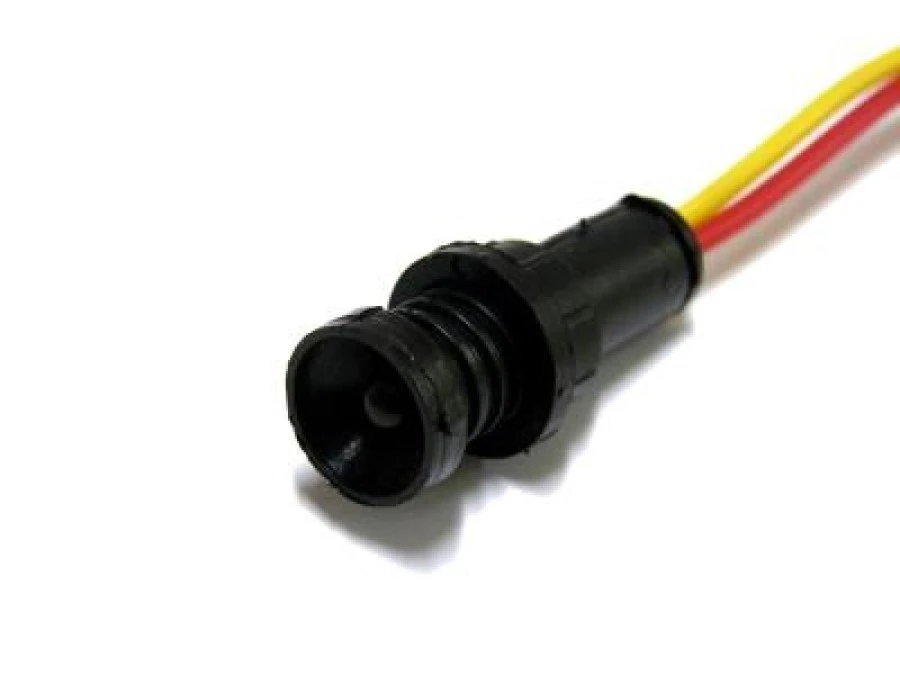 Lampka LED czerwona 12‑24V AC/DC (klosz 5mm)