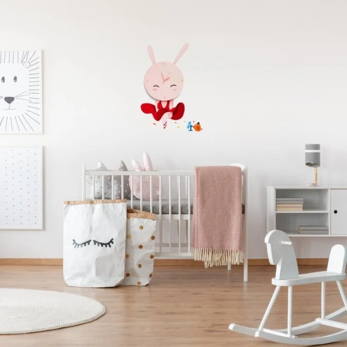 Lampka dziecięca BUNNY LED CLOCK 0,6W LED ML148 Milagro - obrazek 2