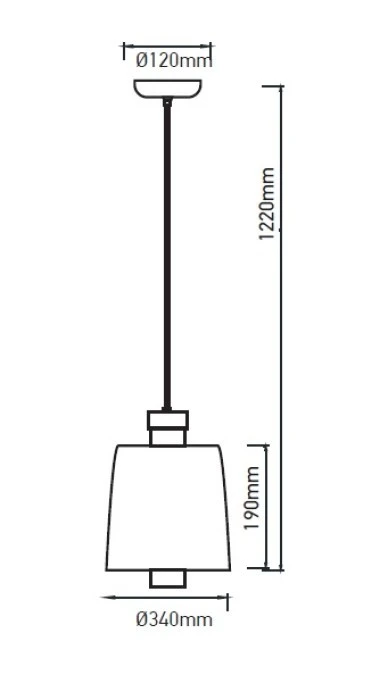 Lampa Wisząca VT‑7666 7W 4000K Złota 3932 - obrazek 2