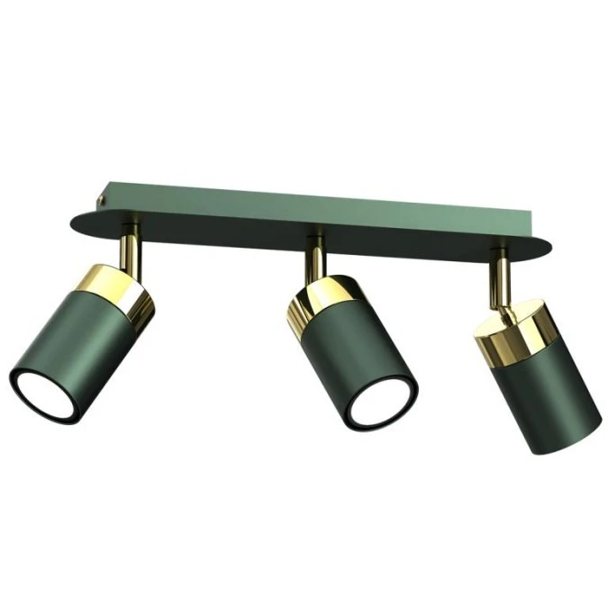 Lampa sufitowa JOKER GREEN/GOLD 3xGU10 MLP7719 Milagro - obrazek 1