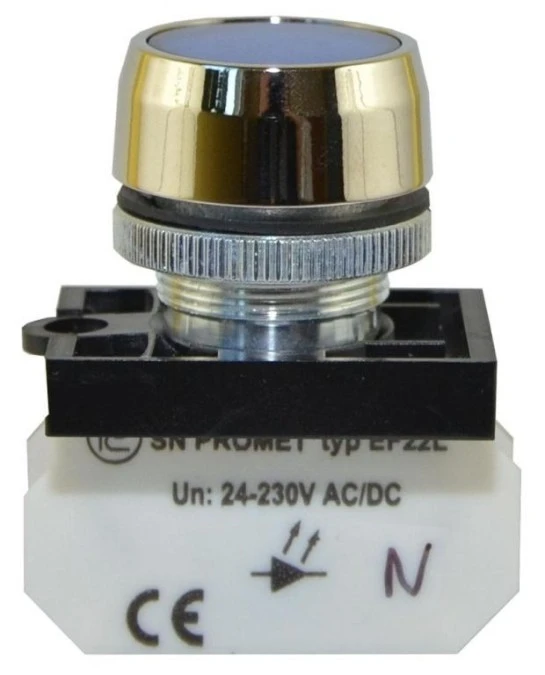 Lampka NEF22 metalowa płaska niebieska W0‑LD‑NEF22MLD N - obrazek 1