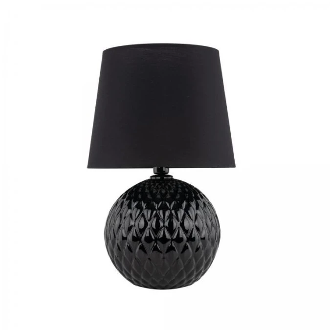 Lampka nocna SANTANA BLACK z czarnym kloszem z tkaniny na E27 16047 TK Lighting - obrazek 1