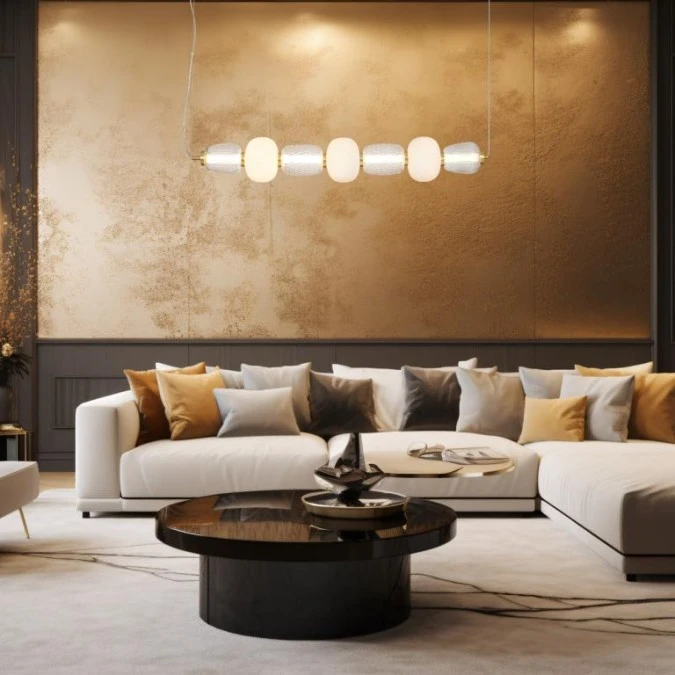 Lampa wisząca CARO GOLD 42W LED ML0365 Milagro - obrazek 3