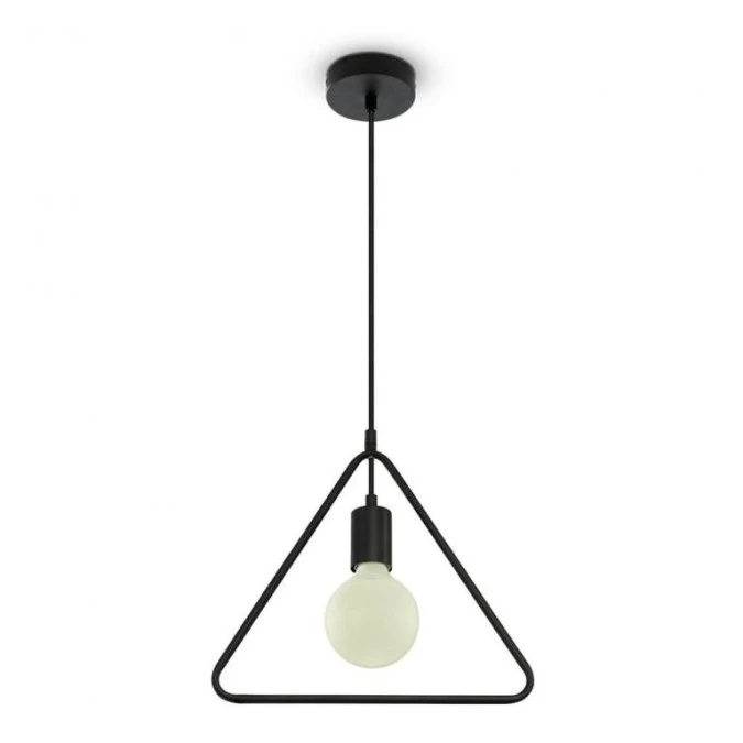 Lampa Wisząca VT‑7321 E27 Max. 60W Trójkąt Czarna 3838 - obrazek 1