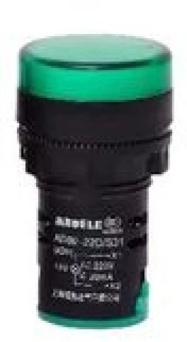 Lampka sygnalizacyjna 22mm zielona LED 24V AC/DC AD16‑22D/S - obrazek 1