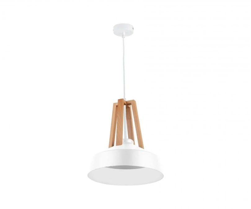 Lampa wisząca loftowa 1xE27 TRIX WHITE II - obrazek 1