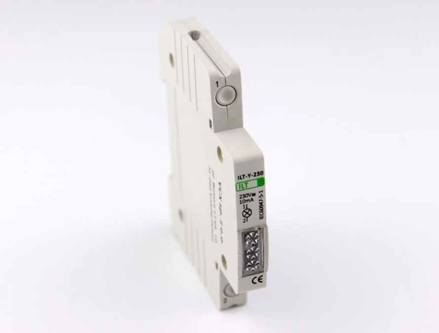 Lampka kontrolna czerwona półmodułowa 230V - obrazek 2