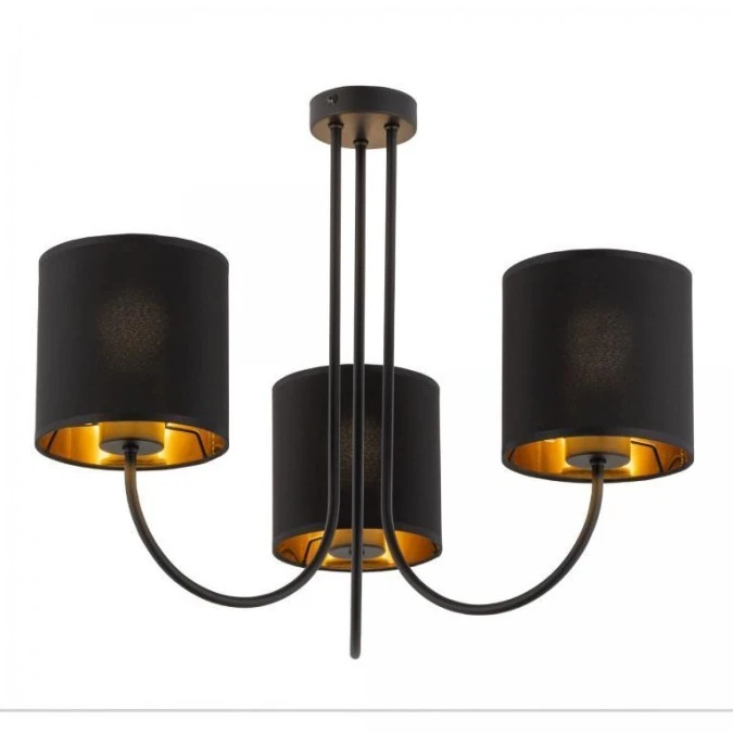 Lampa sufitowa TORENS 3 ‑ punktowa Czarno złoty 4594 TK Lighting - obrazek 1