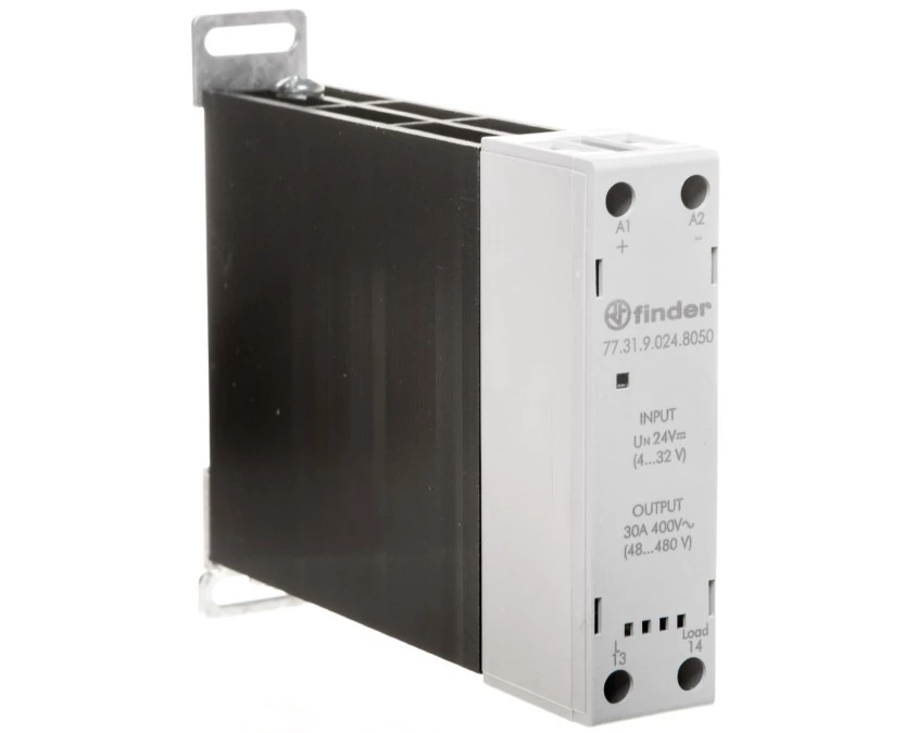 Modułowy przekaźnik SSR na szynę DIN 1Z 30A 60‑240V AC, załączanie w zerze, sterowanie 24V DC 77.31.9.024.8050 - obrazek 1
