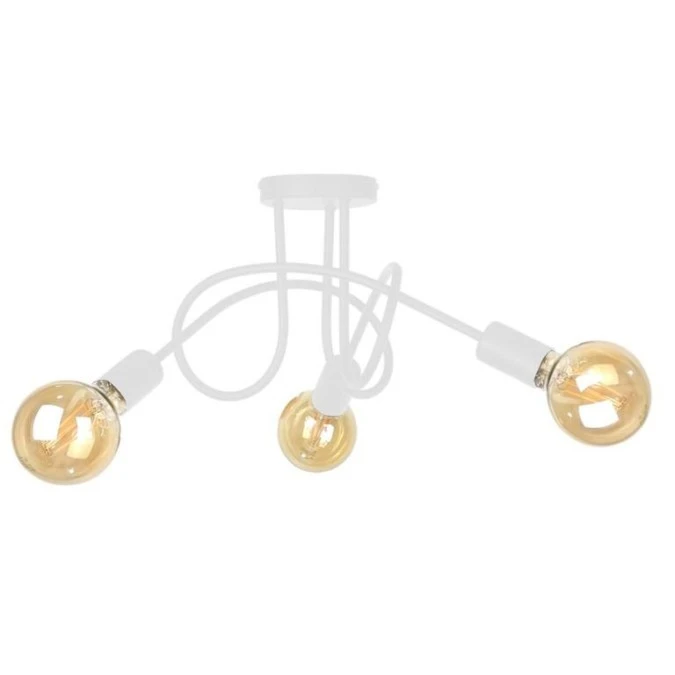 Lampa sufitowa nowoczesna 3xE27 RUMBA WHITE - obrazek 1