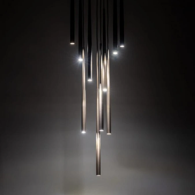 Lampa wisząca PIANO z kaskadowo zawieszonymi brązowymi kloszami 10110 TK Lighting - obrazek 2