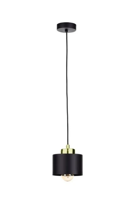 Lampa wisząca nowoczesna 1xE27 SIMPLY BLACK/GOLD - obrazek 1